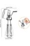 خلاط بيض يدوي - مضرب دوار من الفولاذ المقاوم للصدأ، أداة مطبخ محمولة للبيض والعجين والكريمة - 6