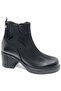 Malakas Genuine Leather Non-Slip Sole Orthopedic Women's Boots Black - 2