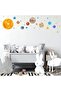 Space Wall Decals, Removable Solar System Wall Stickers, DIY Space Themed Wallpaper with Wate - 6