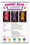 Squishy Gummy Bear Glitter Toy - Soft TPR Stress Relief Fidget for Kids - 2