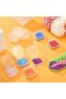 Rectangle Clear Plastic Containers, Transparent Beads Storage Containers Box Jewelry Storage - 6