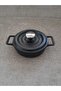 Lavonni 14Cm*6Cm Non-Stick Cast Iron Mini Pot with Lid Small Cooking and Presentation Pot - 3