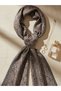 Brown Paisley Patterned Women's Shawl Ethnic Pattern Daily Use Elegant Shawl - 3