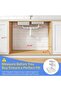Under Sink Organizer, 2 Pack 3 Tier Height Adjustable Thickened Metal Pull out Cabinet Organizer She - 2