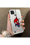 Realme C25Y Compatible Silicone Edge Hard Back Case Couple Phone Case Spider Man Patterned - 3