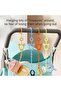 Baby Pacifier Clip 5-Pack Silicone Teether Strap Anti-Drop Pacifier Holder for Stroller Hi - 4