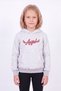 Girl's Printed Kangaroo Pocket Long Sleeve Hooded Sweatshirt - 4