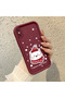 iPhone XS Max Compatible Winter-Themed Snow Bear Snowflake Patterned Silicone Case