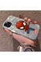 iPhone 11 Pro Compatible Spider Man Patterned Silicone Edge Hard Back Case Couple Phone Case - 2