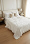 Wellsoft Soft Self-Flocking Patterned Embossed Double Blanket Bed Sofa Cover - 5