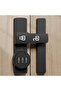 Sliding door lock - Combination lock - Enhanced privacy - Three-digit combination - Single pack - Black - 3