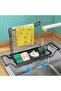 Sponge Holder for Kitchen Sink, Multifunctional Kitchen Caddy with Soap Dispenser, Drying Rac - 7