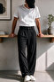 Vento Men's Premium Single Pile Detailed Linen Baggy Trousers - 2