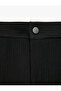 Pleated Textured Slim Fit Trousers with Pockets - 8