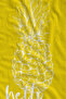 Yellow Hello Summer Pineapple Patterned 70X150 Beach Towel - Cotton Bath Towel - 2