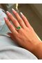 Steel Women's Ring – Stylish and Elegant Design with Turquoise Stone and Star Detail