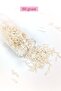 Long Tube Cutting Beads Diameter 2mm Length 10 mm - 60 Grams - Light Cream - Bnc298