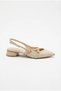 129-2301 Satin Sequins and Buckle Detailed 2.5 cm Heel Height Women's Shoes - 2