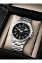 Men's Wristwatch Silver Color Casual and Classic Style Japanese Machine with Gift Box - 3