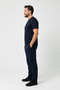 Men's Navy Blue Short Sleeve Oversize Combed Cotton Tracksuit Set - 2