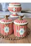 Enamel Jar Sugar Bowl Set of 3 Bellisima - 4