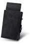 Ultra-thin RFID carbon fiber wallet unisex mini card holder.