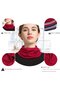 Women's wool headscarf light purple 32x19cm double-layer. - 2