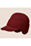 Men's fleece-lined winter hat navy 54-60cm ear pads outdoor. - 5
