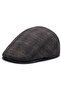 Retro-style British plaid beret, suitable for middle-aged and elderly men, with ear flaps. Recommended head circumference: 56-60 cm. Other - 3