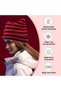 Knitted Hats - Women's Winter Men's Warm Cat Ear Retro Striped Stretch Matching Crochet Children's Girls' and Adults' Black White - 4