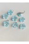 Hair Cube - Blue with Flowers (8 Pieces)-Hair Accessory - 3