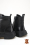 Genuine Leather Sewn to Orthopedic Sole Waterproof Keeps Warm Unisex Children's Daily Boots - 4