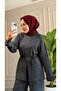 6613 - Stylish and Comfortable Viscose Soft Fabric Waist Tie Women's Top and Bottom Set - 5