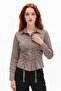 Stylish fit cut ruched women's shirt - 2