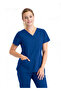Be001 Unison Women's Scrubs Top – Imported, Cotton Blend, 3 Pockets, Stain-Resistant Doctor/Nurse Uniform