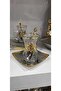 Nehi̇r Lalezar Plain Gold 40 Piece Tea Set for 12 People (with Cups) - 2