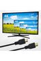 85062، كابل HDMI فائق الدقة 2.0 UHD 4K ثلاثي الأبعاد مع إيثرنت، طول 1 متر، أسود - 4