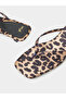 Leopard Print Kitten Heel Thong Sandals - 3