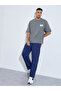 Grey Crew Neck Oversized T-Shirt with (Creative Dept.) Patch - 2