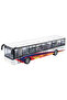 Pull and Drop Mechanism Metal Body White City Bus - Realistic Design Toy Car (15 cm) - 3