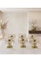 6-Piece Gold Gilded Glass Bowl Presentation Set – Stylish Decorative Decal Transfer Serving and Entertaining Bowl - 2