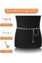 Women's elegant chain belt crystals/rhinestones for dress/suit. - 2