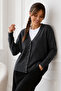 Buttoned Cardigan N511 Anthracite
