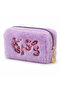 Plush Pen Holder and Makeup Bag Zippered Multi-Purpose Organizer Bag Lilac - 4