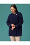 Plus Size Accessory Button Detailed Classic Collar Tunic - 2