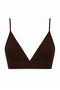 Seamless/No-Seam Underwire Covered Triangle Strap Knitted Bra - 6