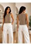 Women's Sleeveless Round Neck Basic Bluz - 3