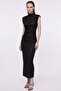 Zero Sleeve Glittery Ruched Dress - 2