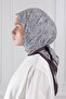 Hexagonal Patterned Soft Scarf Coffee - 5