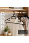 Swivel Head Clothes Hanger Set of 12 Black – Non-Slip Serrated Shoulder Hanger